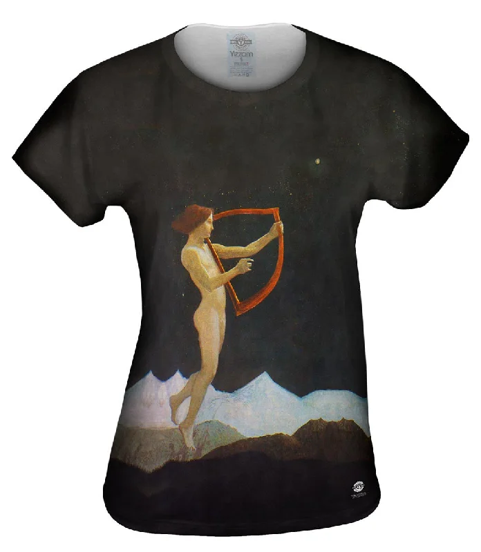 Sascha Schneider - "Moon Night" (1906) Stylish Women's Tropical 