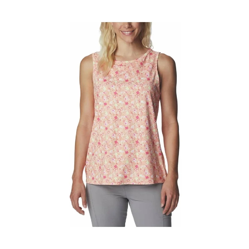 Columbia Women's Chill River Tank - Peach/Mini Hibiscus FINAL SALE Refined Women's Velvet