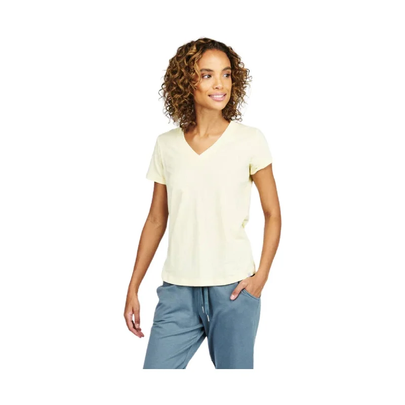 Tasc Women's Nola V Neck Tee - Daisy Yellow - ONLINE STORE CREDIT/EXCHANGE ONLY Refined Women's Classic Tasc Women's Nola V Neck Tee - Daisy Yellow - ONLINE STORE CREDIT/EXCHANGE ONLY Refined Women's Classic