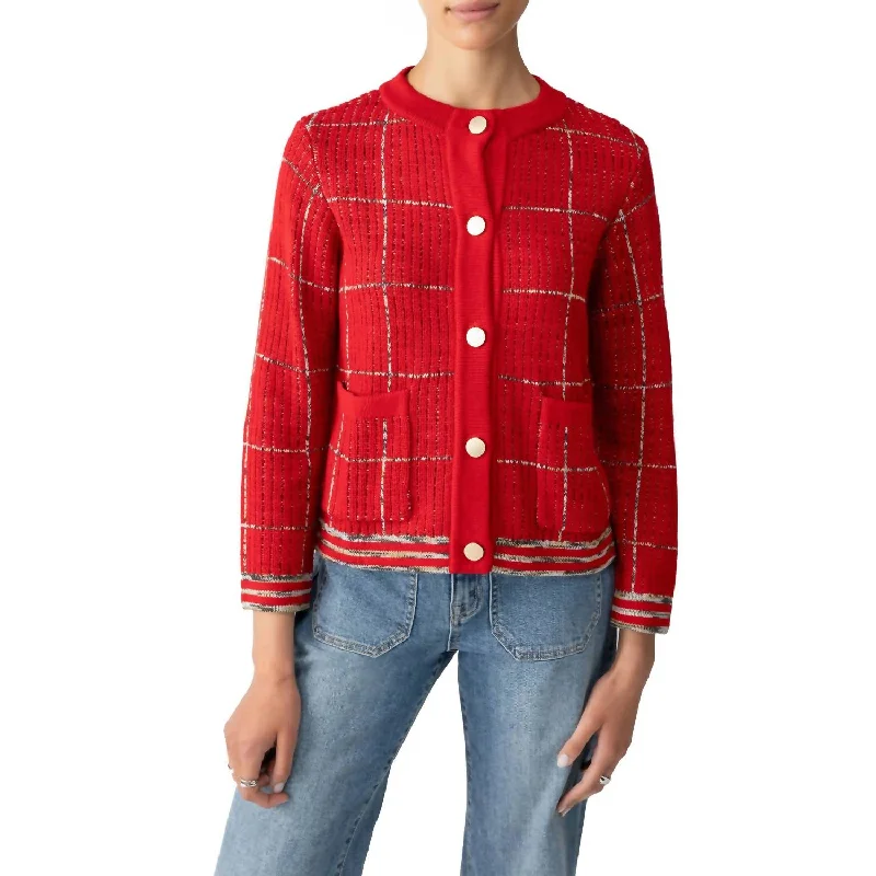 First Lady Jacket In Mars Red Vacation