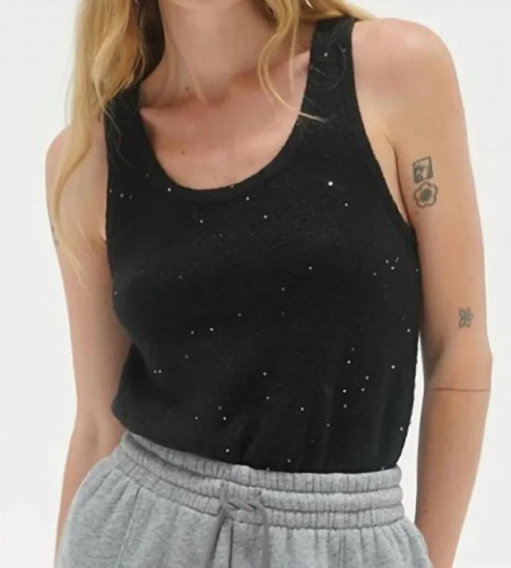 Audra Sparkle Sweater In Black Modern Women's 