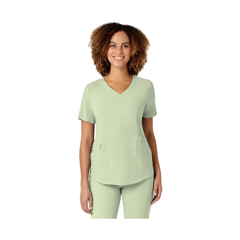 WonderWink Women's Renew V Neck Scrub Top - Fresh Mint Cool Women's Skate