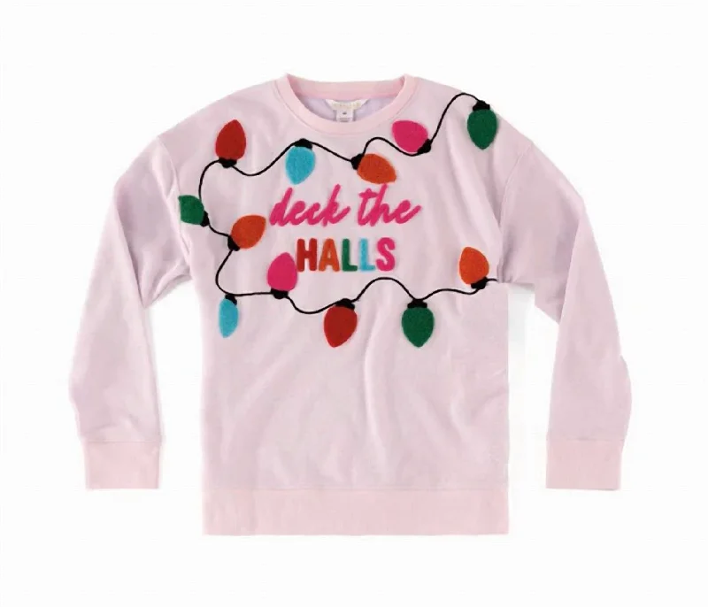 Deck The Halls Sweatshirt In Blush Athletic Women's 