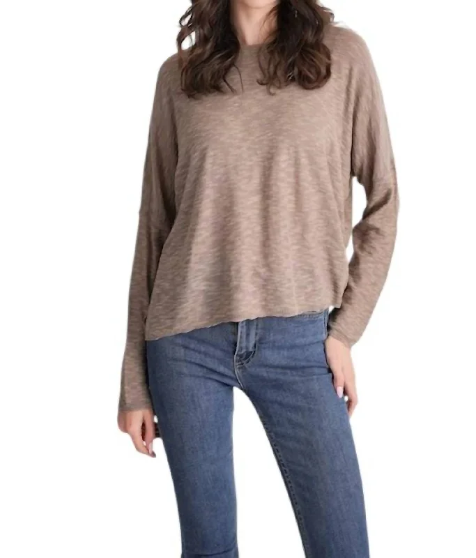 Sandcastle Sweater In Portobello Dapper Women's Bow - adorned