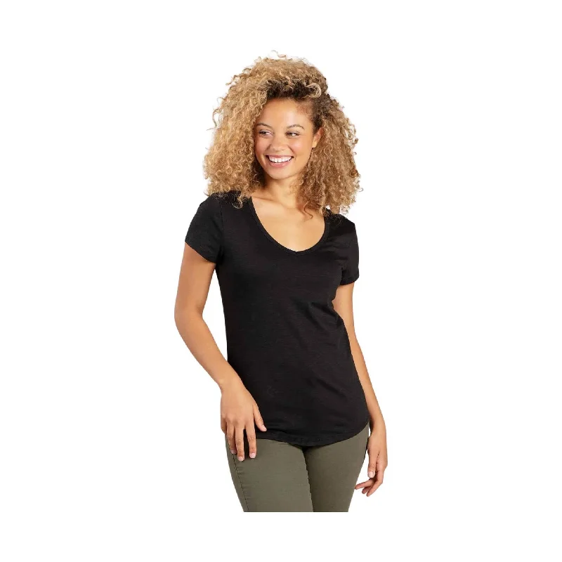 Toad & Co Women's Marley II Short Sleeve Tee - Black Geometric