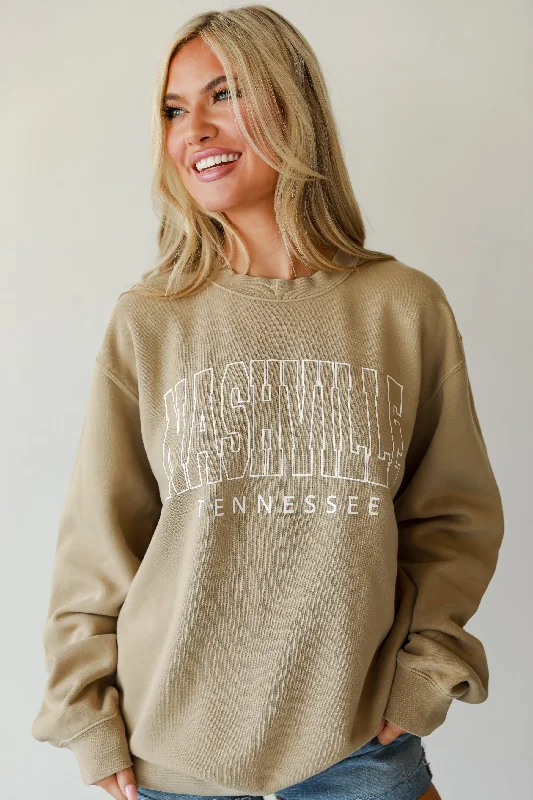 Tan Nashville Tennessee Sweatshirt garde