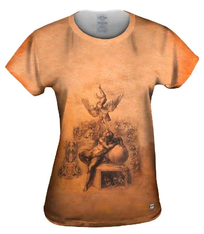 Michelangelo - "The Dream of Human Life" (1533) Athletic Women's 
