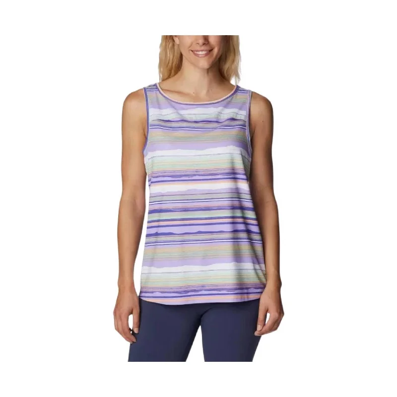 Columbia Women's Chill River Tank - Frosted Purple/ Pop Flora Tonal FINAL SALE! Cool Women's Distressed