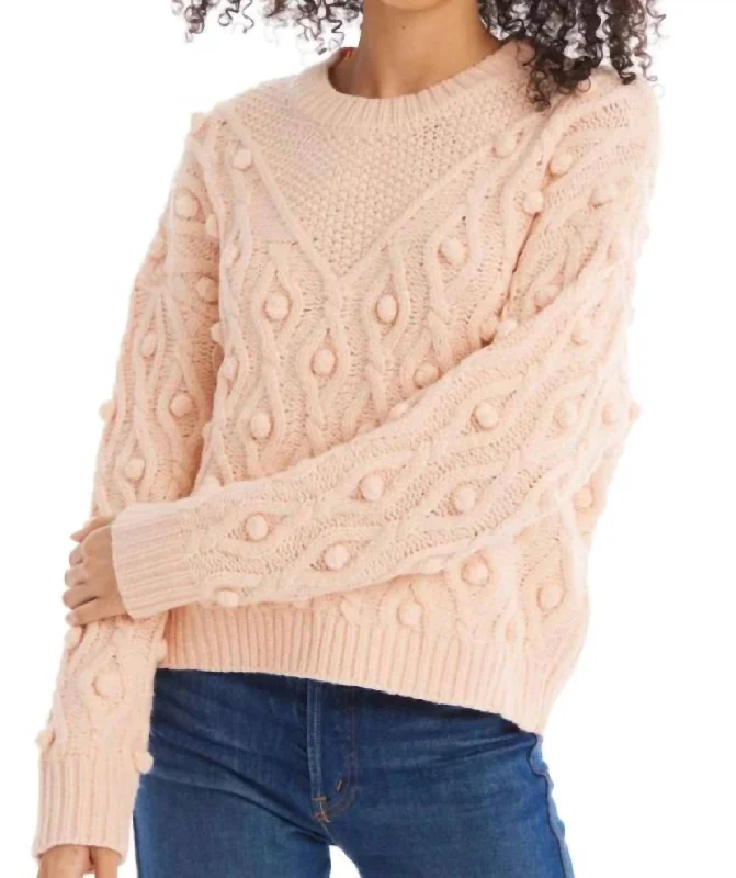 Esme Sweater In Blush Gym