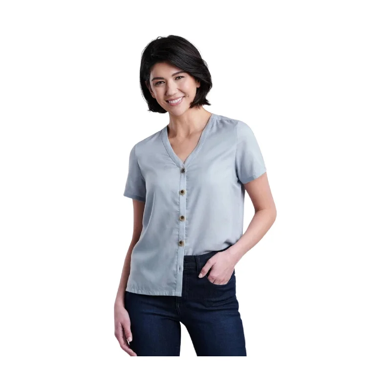 Kuhl Women's Hadley Short Sleeve Top - Mist - ONLINE STORE CREDIT/EXCHANGE ONLY Sharp Women's Italian