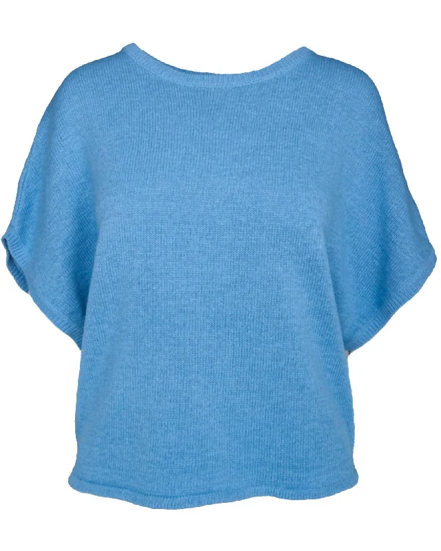 Women’S Cocoon Sweater In French Blue Tough Women's Military - inspired