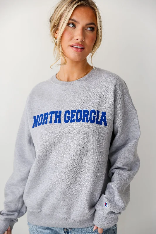 Heather Grey North Georgia Sweatshirt Stylish Women's Tropical 