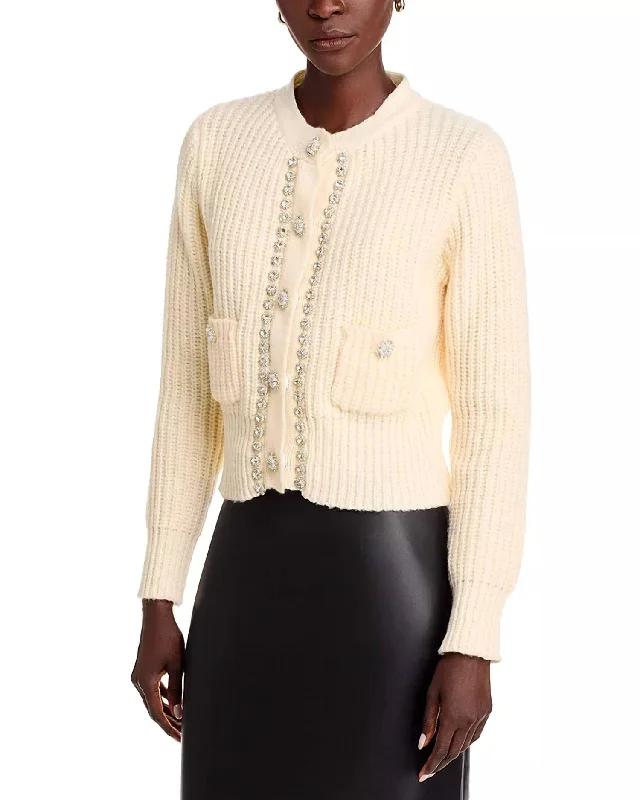 Jewel Cardigan In Cream Practical Women's Multi - 