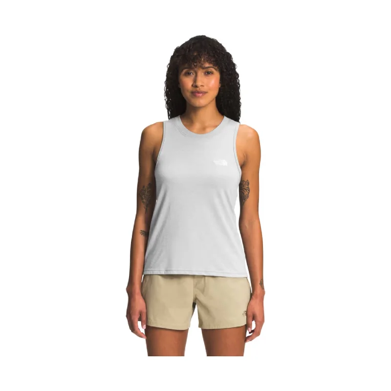 The North Face Women's Simple Logo Tank - TNF Light Grey Heather - ONLINE STORE CREDIT/EXCHANGE ONLY Bold Women's Animal Print