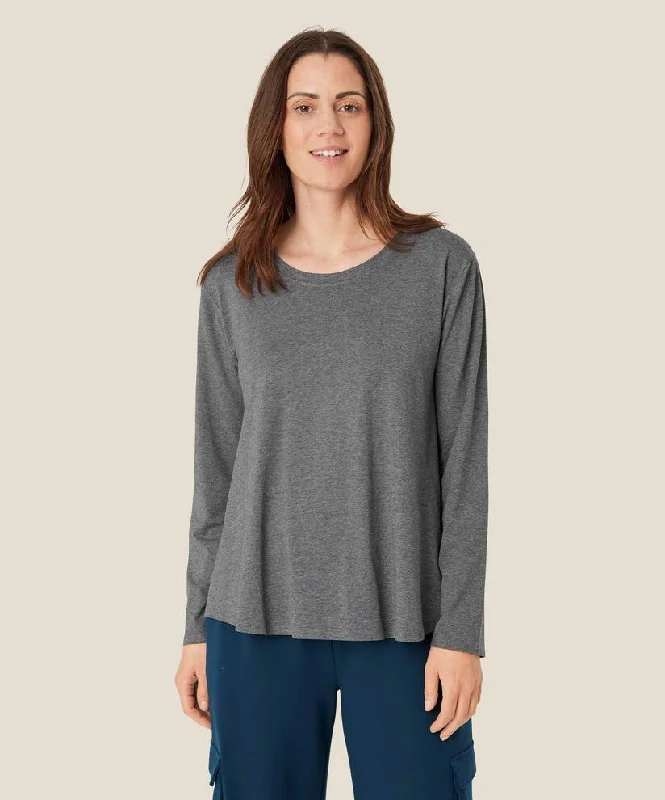 1004386 MaBadisna Basic Top - Dark Grey Melange purpose