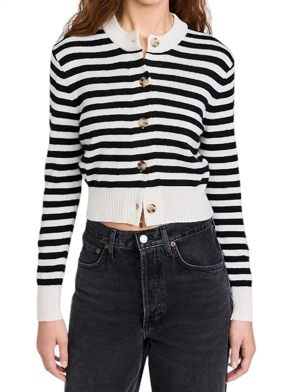 Filipa Cardigan In Stripe Casual Women's Japanese 