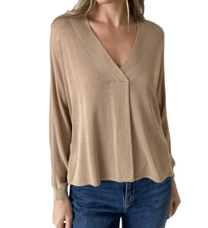 Flowy Sweater In Cappuccino Tough Women's Military - inspired