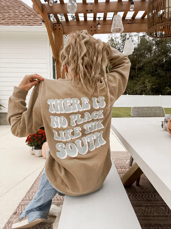 Tan There Is No Place Like The South Sweatshirt Geometric