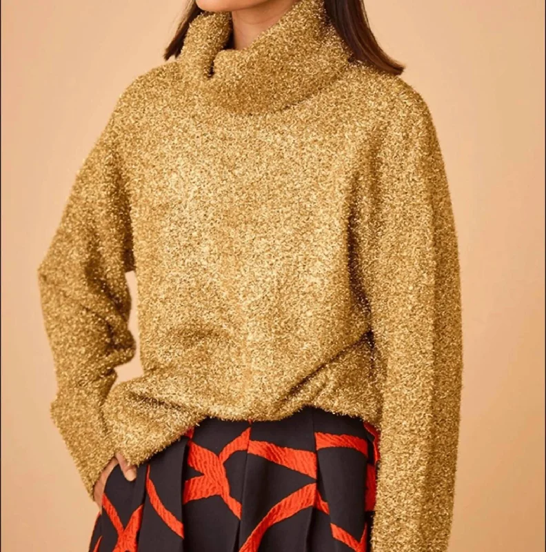 Gretchen Turtleneck In Gold French