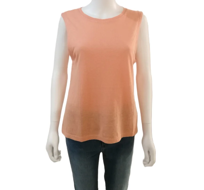 84276250 Sleeveless Blouse  - Tangerine Sophisticated Women's Tailored