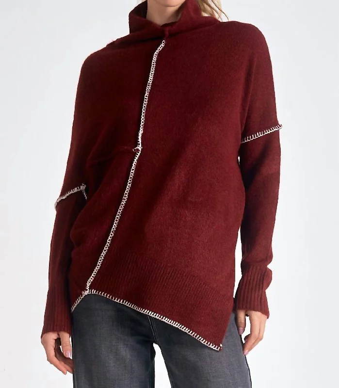 Vanilla Sweater In Brick Youthful Women's Pop