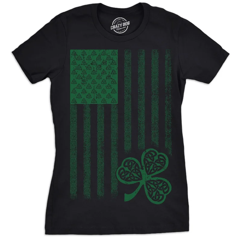 Celtic USA Flag Women's T Shirt Refined Women's Classic 