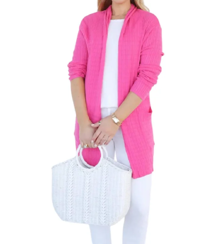 The Kyra Cardigan In Pink Traditional Women's 