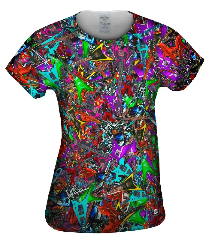 Electric Guitar Rock Star Musician Pride Rugged Women's Outdoor 