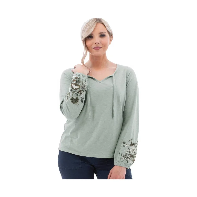Aventura Women's Kateri Long Sleeve Top - Grey Mist - ONLINE STORE CREDIT/EXCHANGE ONLY Sustainable Organic Aventura Women's Kateri Long Sleeve Top - Grey Mist - ONLINE STORE CREDIT/EXCHANGE ONLY Sustainable Organic