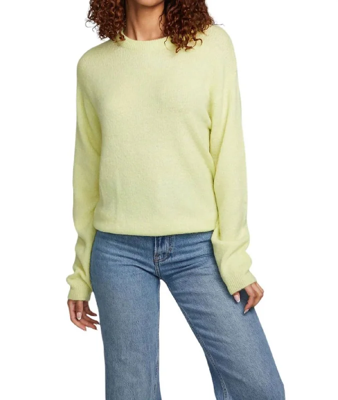 Frankie Pullover Sweater In Limelight Bohemian Women's Free
