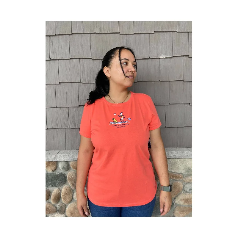 Life Is Good Women's Lake Champlain Exclusive Jackie Paddle Tee - Mango Orange Cashmere Life Is Good Women's Lake Champlain Exclusive Jackie Paddle Tee - Mango Orange Cashmere
