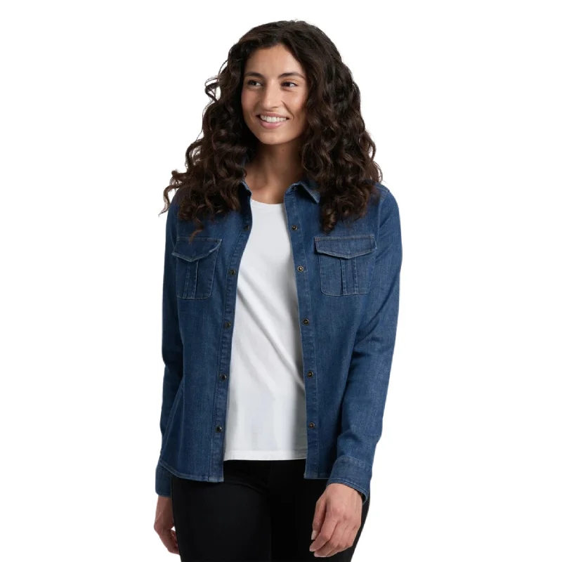 Kuhl Women's Josie Denim Long Sleeve Shirt - Vintage Blue Cozy Women's Winter