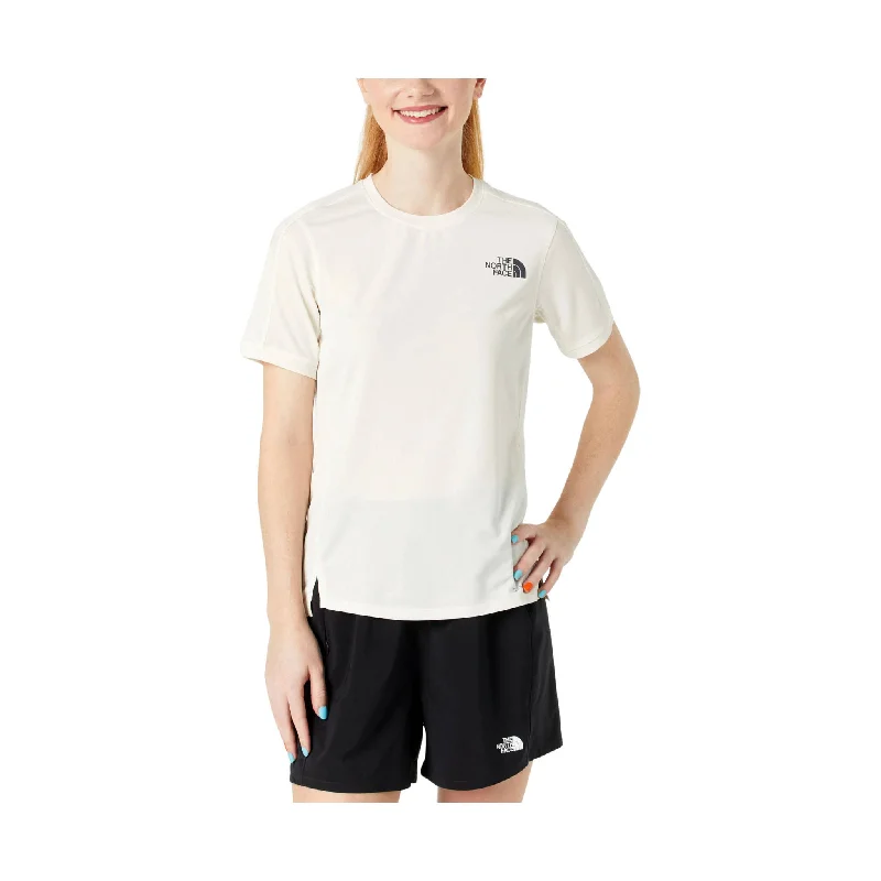 The North Face Women's Sunriser Short Sleeve - White Dune FINAL SALE Classic Women's Pin - striped