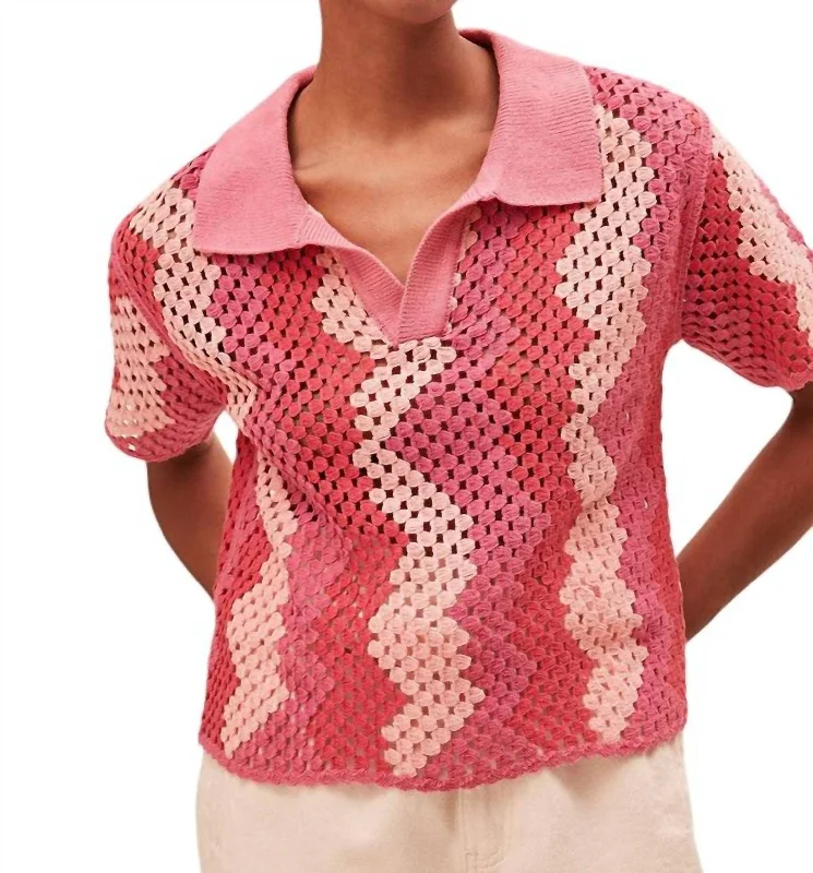 Perisol Sweater In Rose Refined Women's Hand - crafted