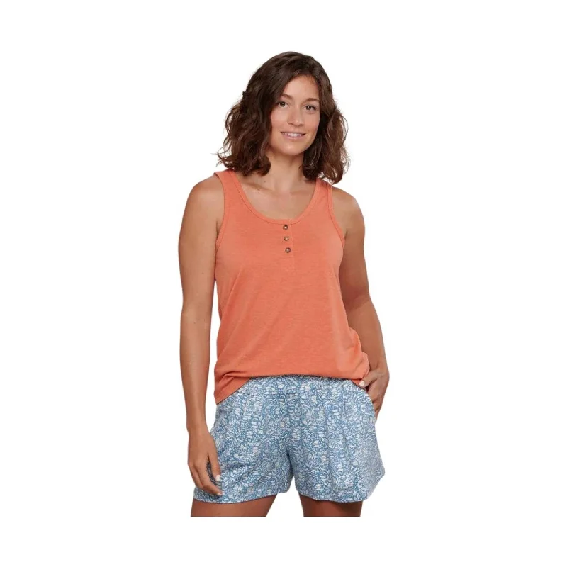 Toad & Co Women's Piru Henley Tank - Dreamsicle Vintage Women's 1970S 