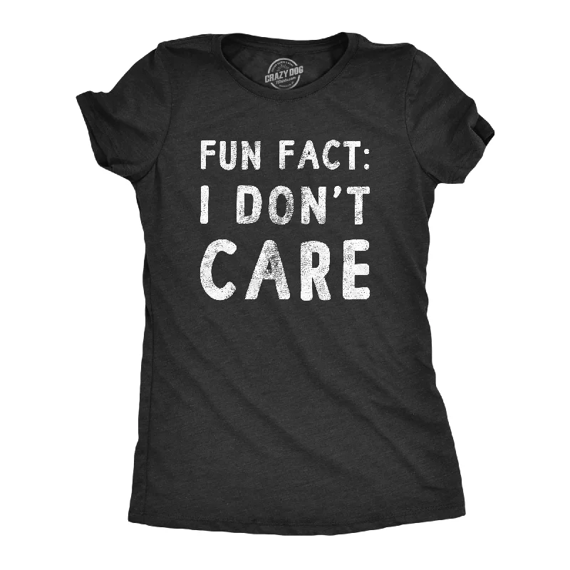 Fun Fact I Don’t Care Women's T Shirt Vintage Women's 1970S 