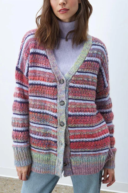 Cherry Cardigan In Wild Prism Dynamic Women's Moto