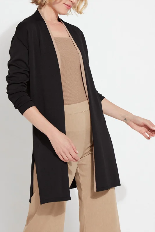 Avril Knit Duster In Black Bohemian Women's Free