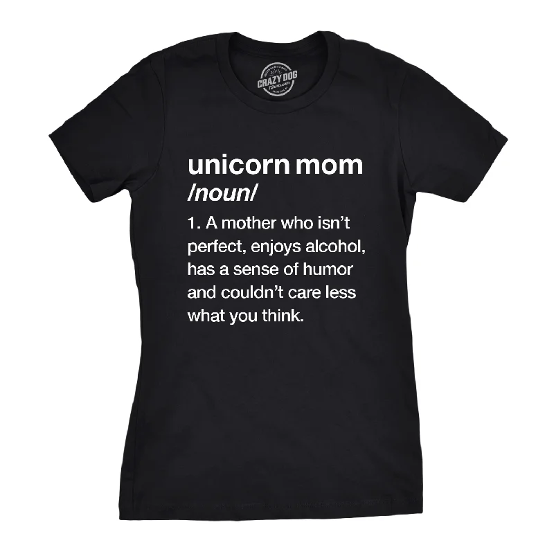 Unicorn Mom Women's T Shirt Traditional Women's 