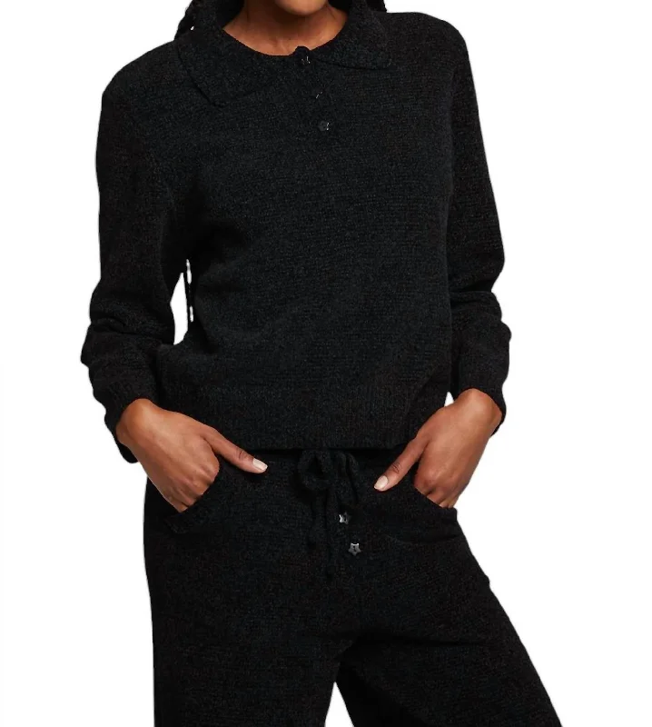 Noe Pullover Sweater In Licorice Modern Women's Tech