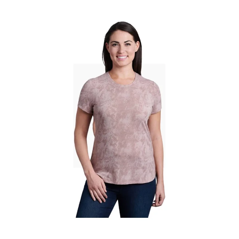 Kuhl Women's Konstance Short Sleeve Tee - Rose Ash Print - ONLINE STORE CREDIT/EXCHANGE ONLY Contemporary 