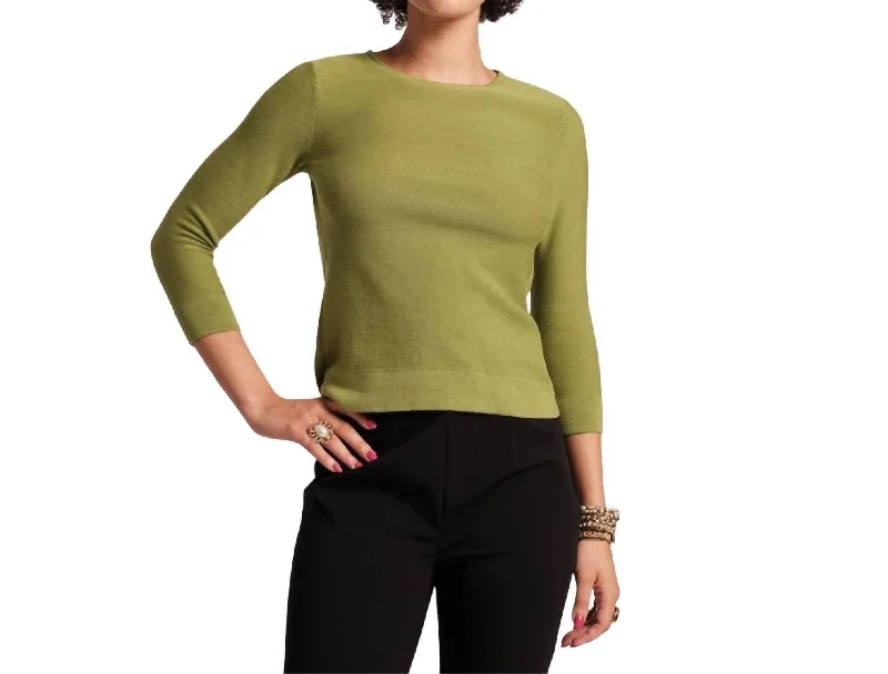 Rachel Knit Top In Celery Confident Women's Power