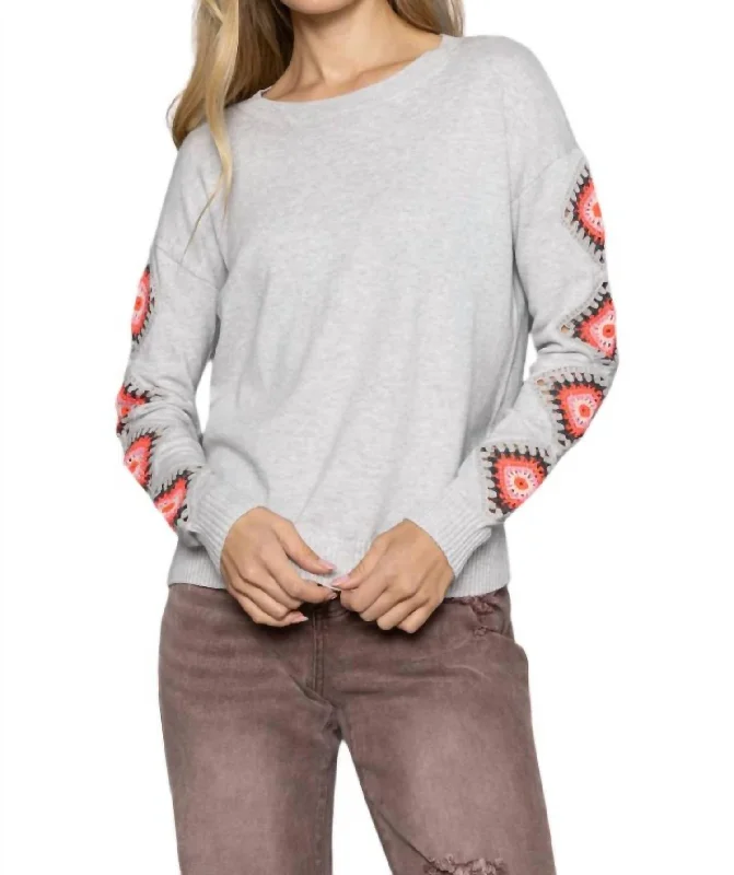 Hook Up Sweater In Platinum Contemporary 