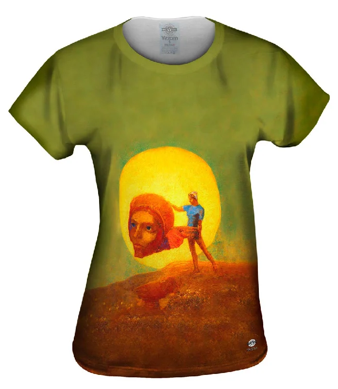 Odilon Redon - "Figure" (1876) Trendy Women's Oversized
