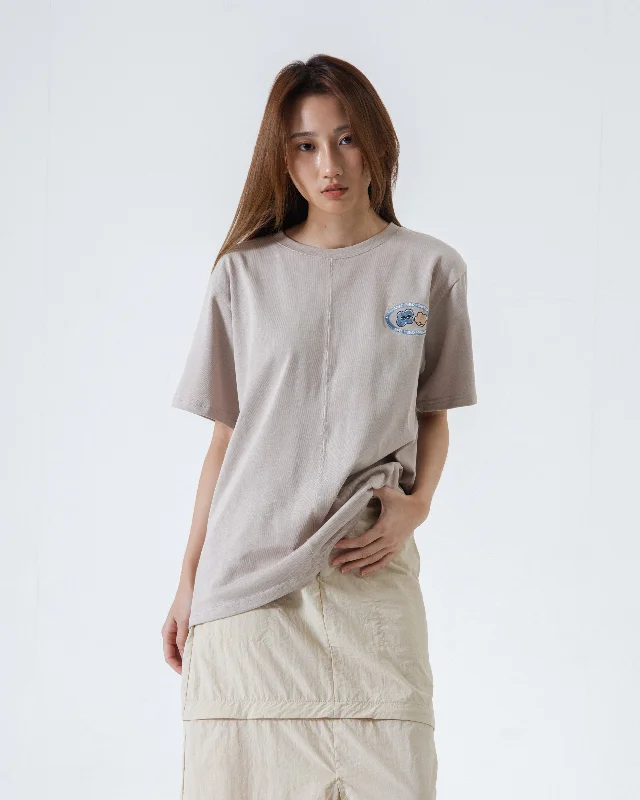 LULU Fika Moment Graphic Tee (Khaki Grey) Contemporary 