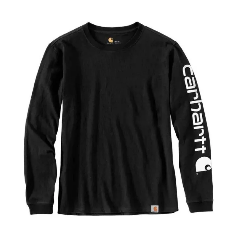 Carhartt Women's Long Sleeve Logo T-Shirt - Black Earthy Women's 