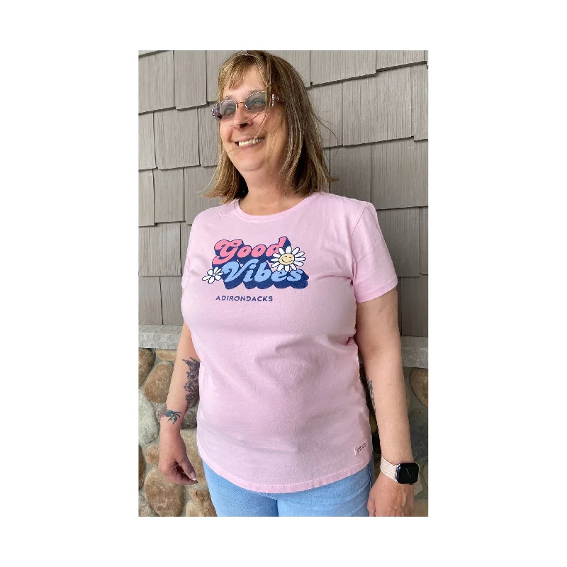 Life Is Good Women's Adirondacks Exclusive Groovy Tee - Seashell Pink Women