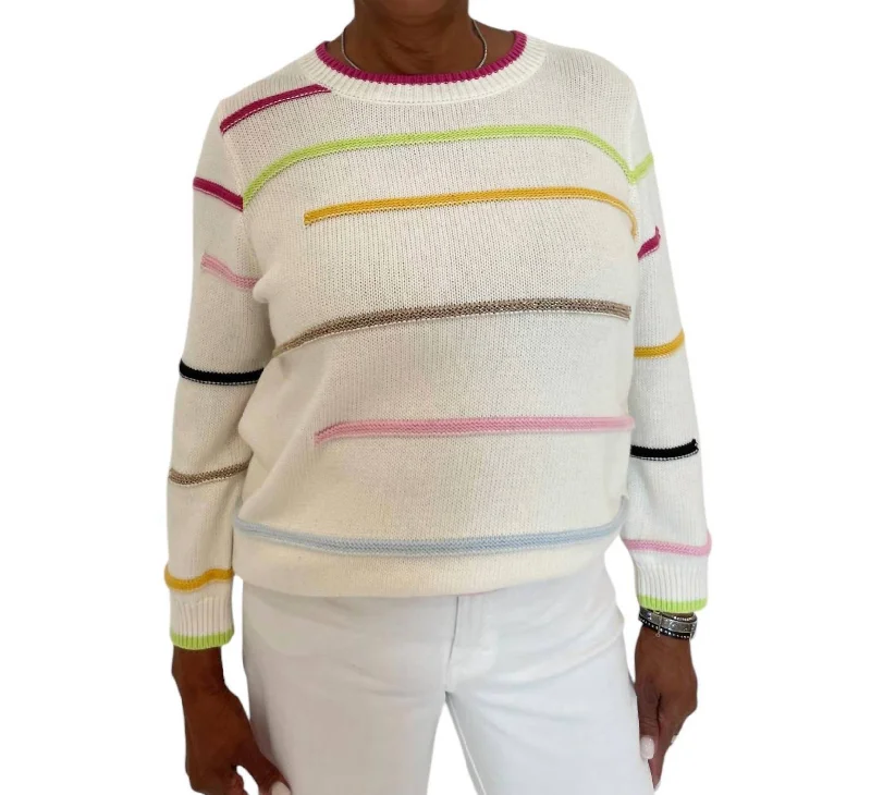 Alphabet Soup Sweater In Multi Practical Women's Multi - 