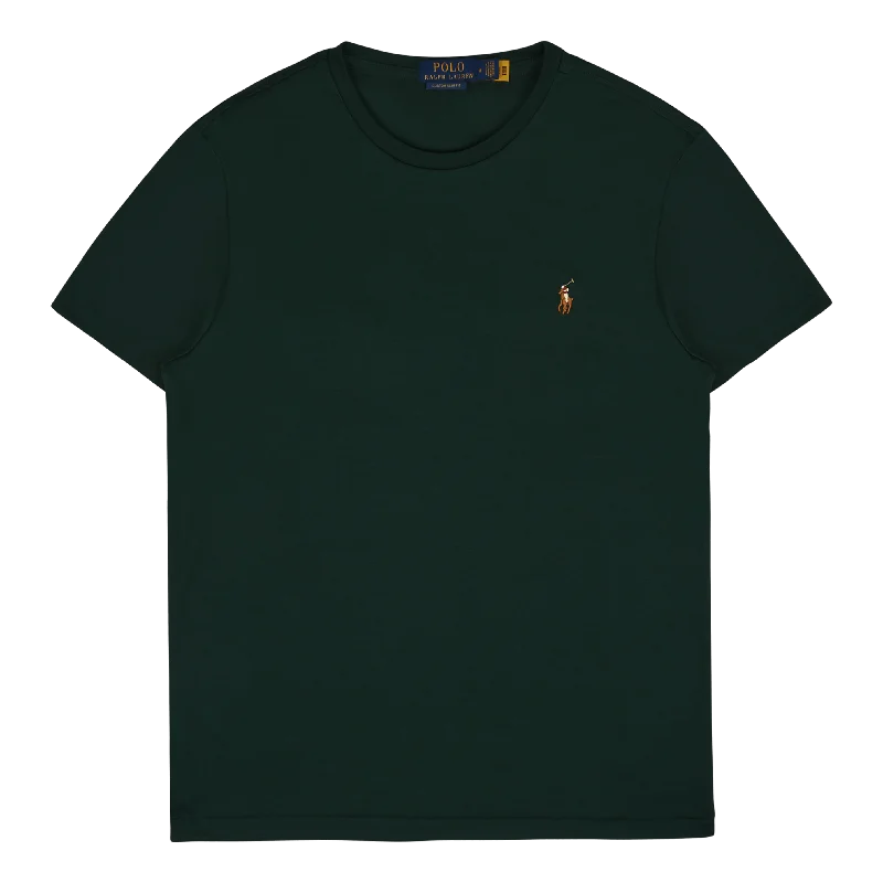 Custom Slim Fit Soft Cotton T-Shirt College Green Bold Women's Statement