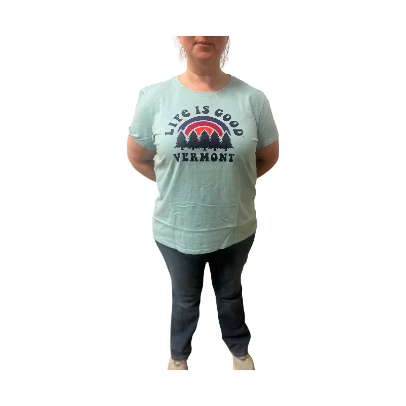 Life Is Good Women's Vermont Exclusive Rainbow Pines - Blue Stylish Women's Neon